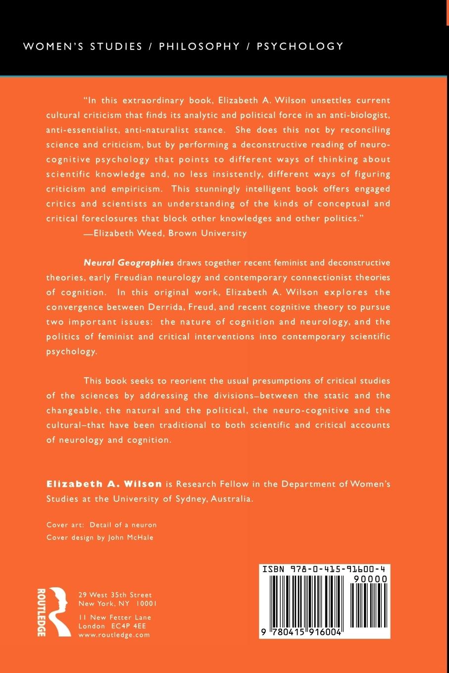 Rückseitencover Neural Geographies