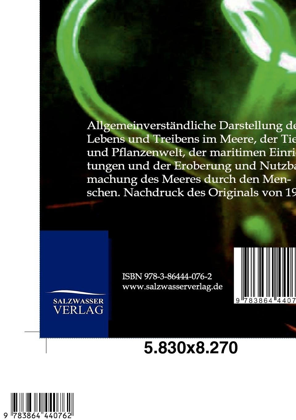 Rückseitencover Die Wunder des Meeres