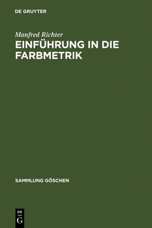 Vorderes Coverbild Einführung in die Farbmetrik