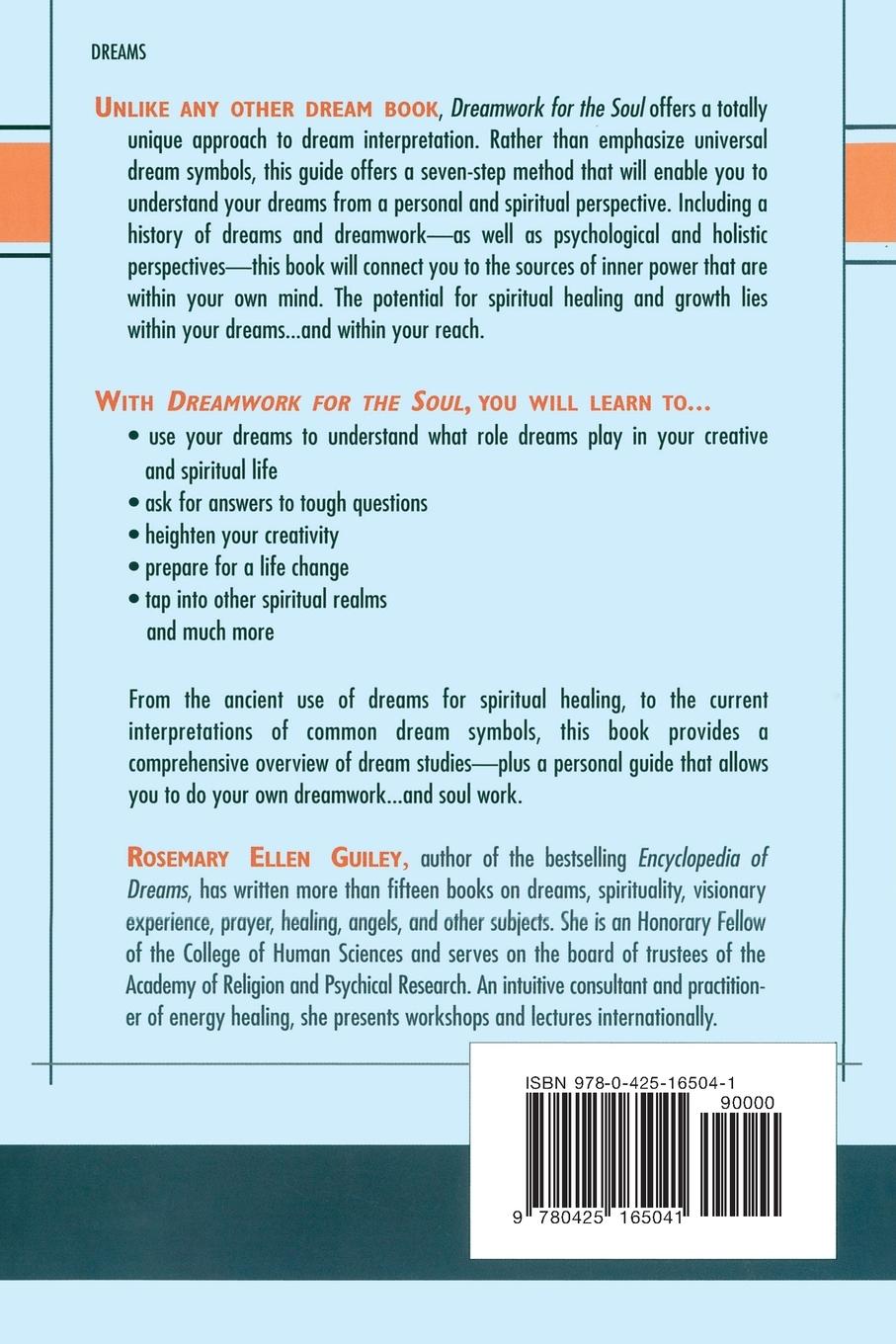 Rückseitencover Dreamwork for the Soul