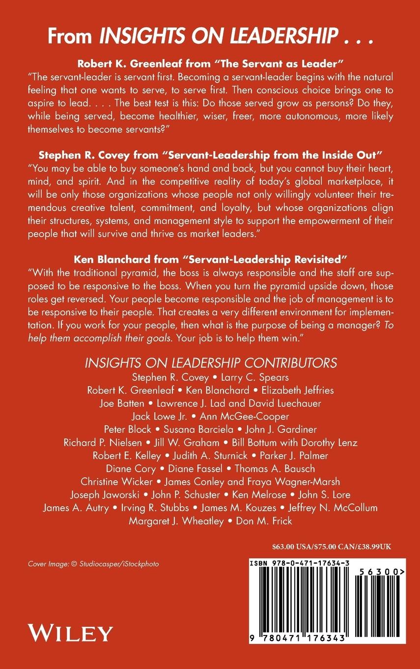Rückseitencover Insights on Leadership