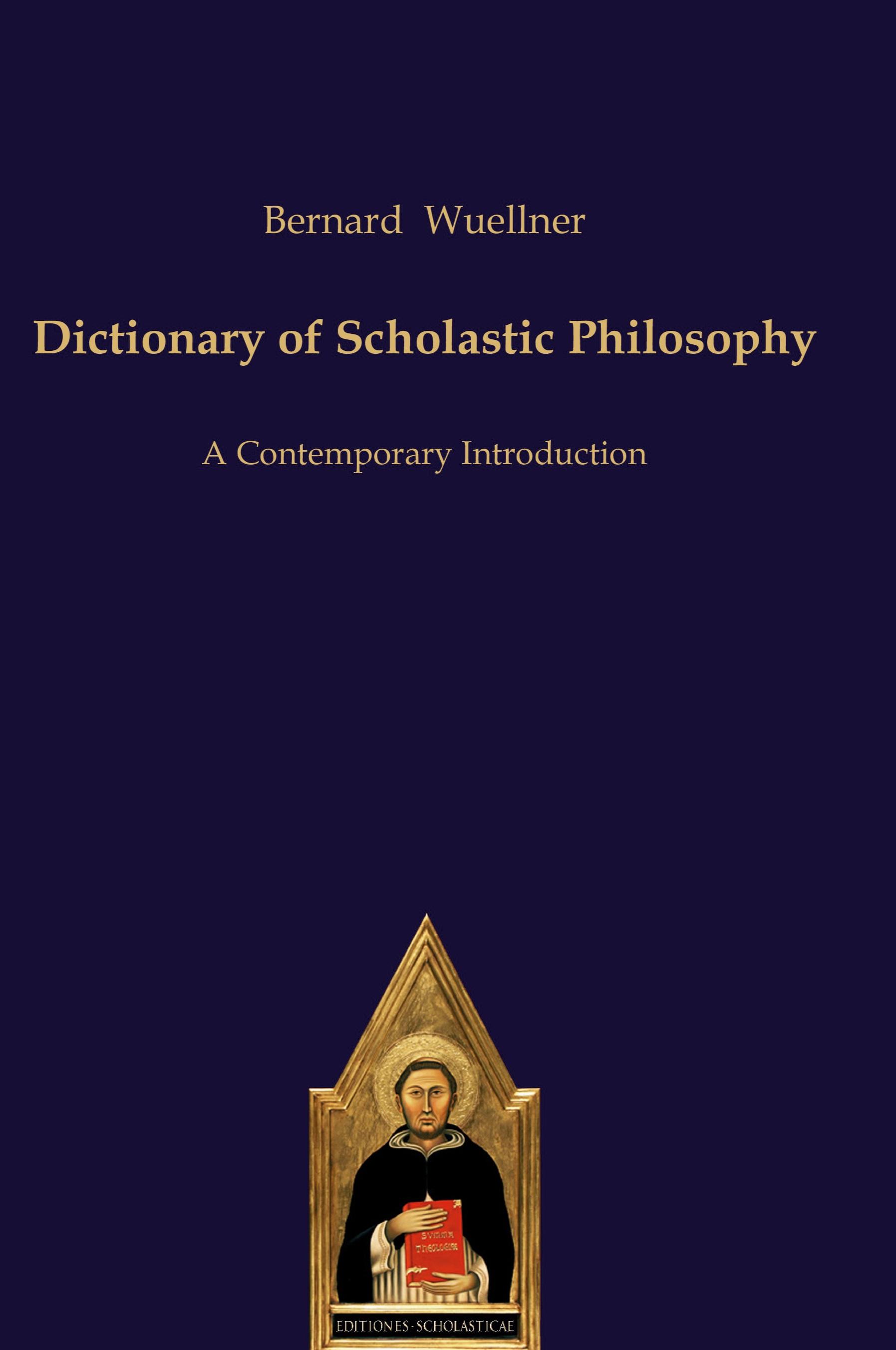 Vorderes Coverbild Dictionary of Scholastic Philosophy