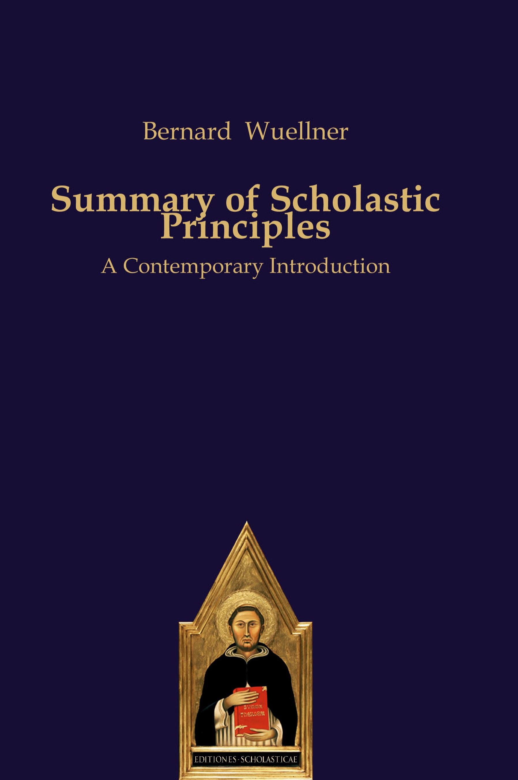 Vorderes Coverbild Summary of Scholastic Principles