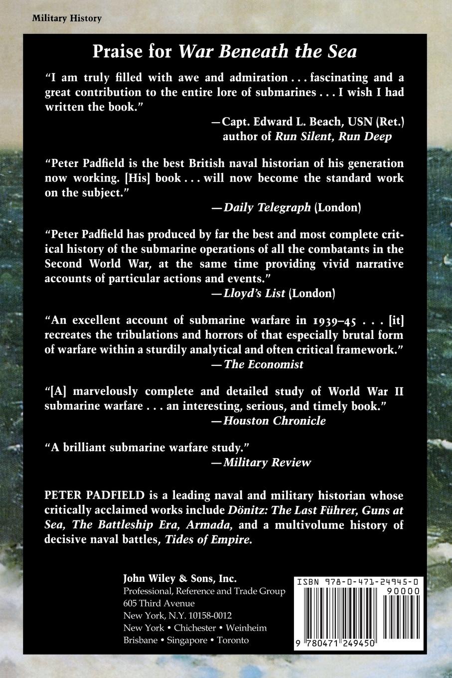 Rückseitencover War Beneath the Sea