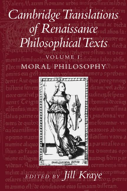 Vorderes Coverbild Cambridge Translations of Renaissance Philosophical Texts