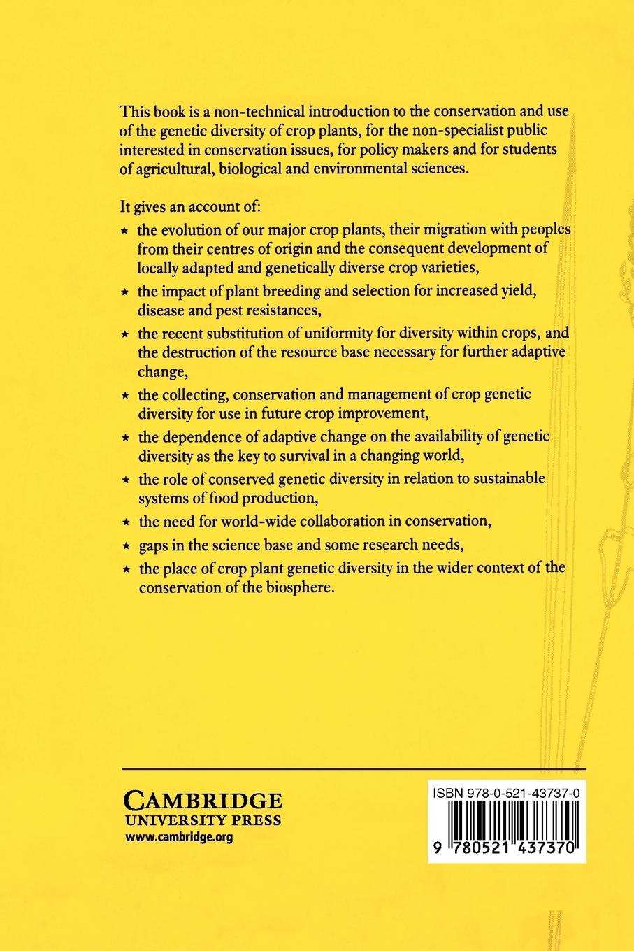 Rückseitencover Genes, Crops and the Environment