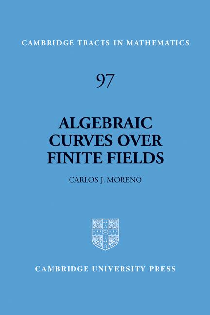 Vorderes Coverbild 97 Algebraic Curves Over Finite Fields