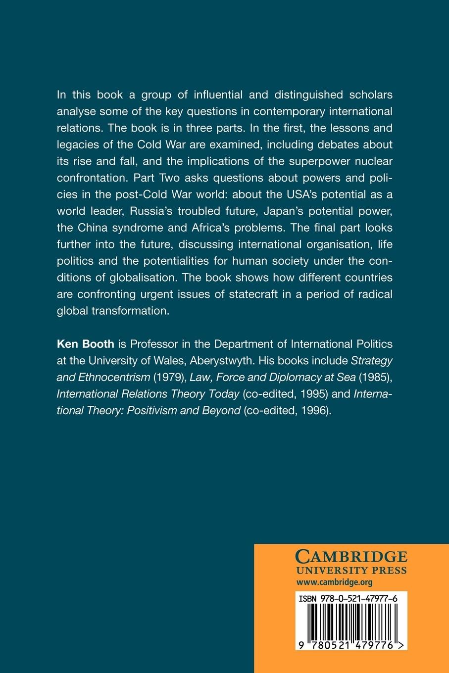 Rückseitencover Statecraft and Security