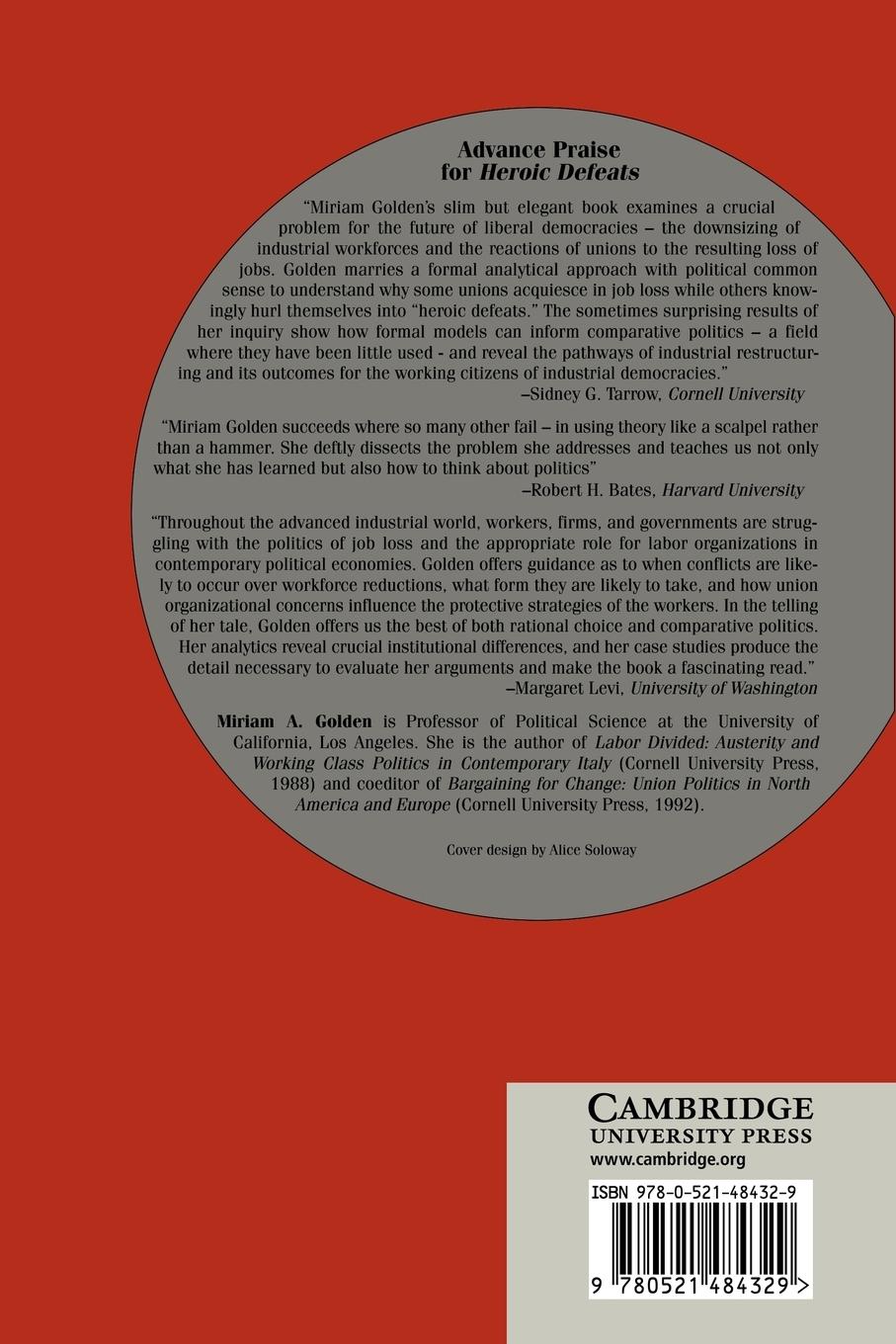 Rückseitencover Heroic Defeats