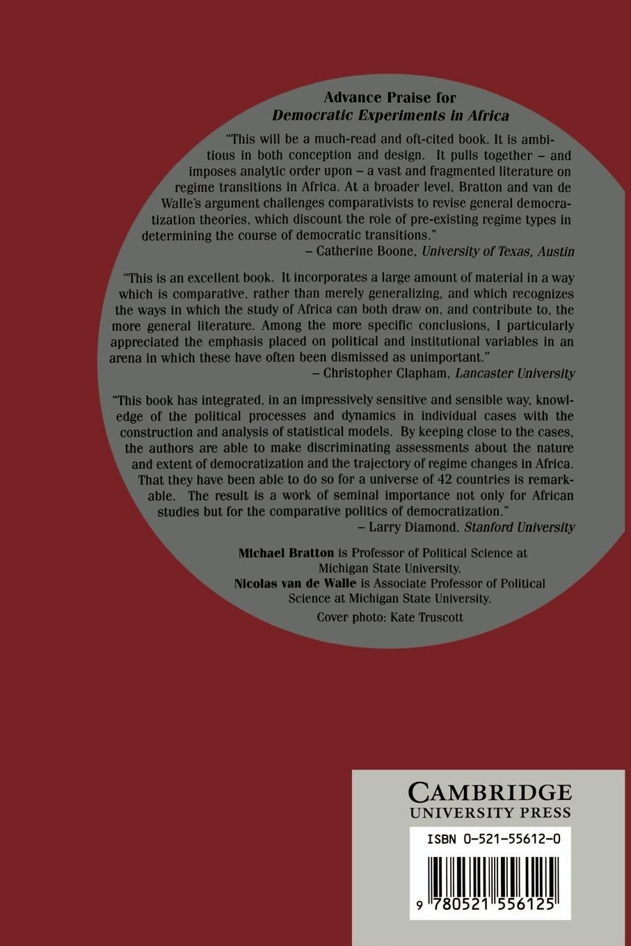 Rückseitencover Democratic Experiments in Africa