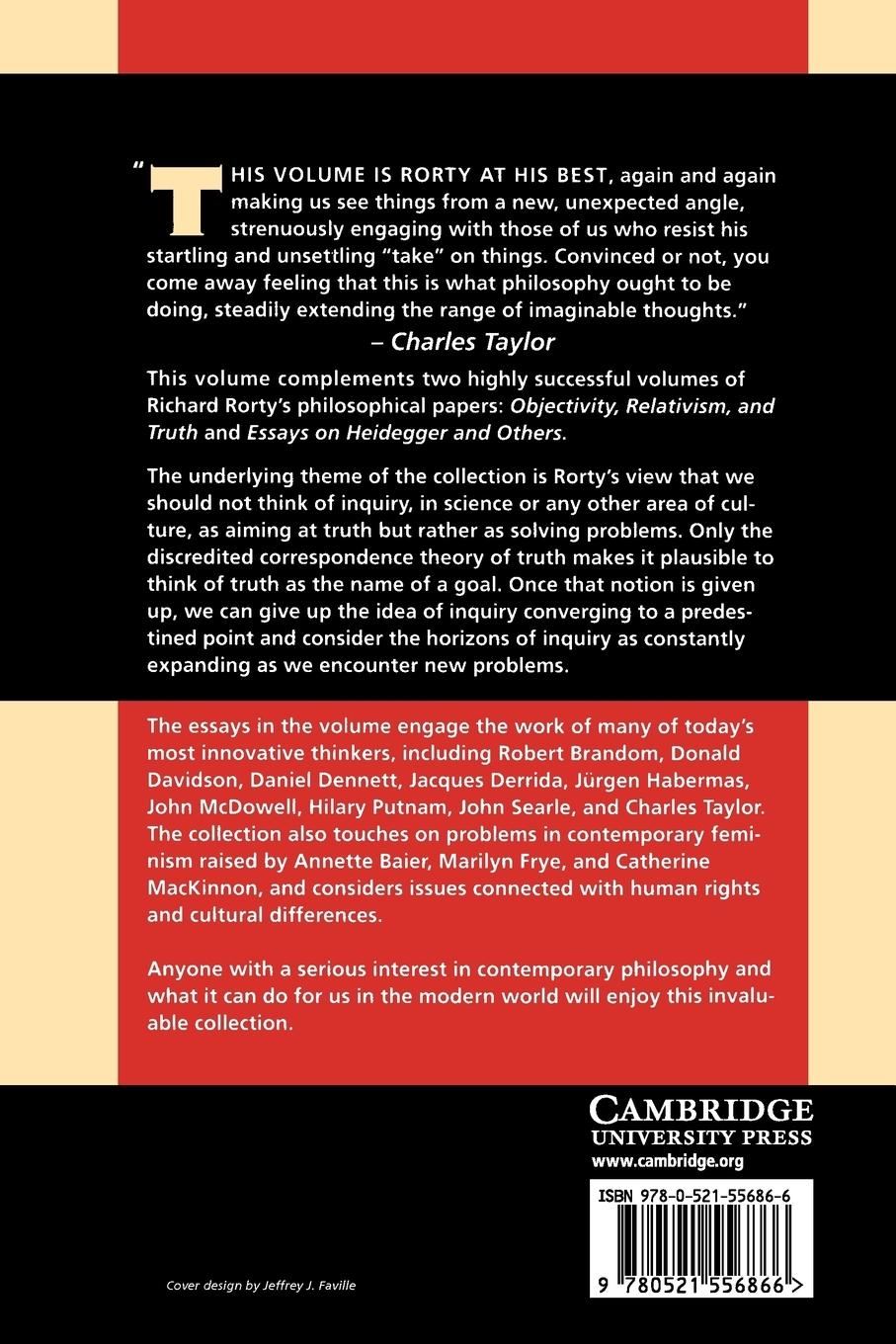 Rückseitencover Truth and Progress