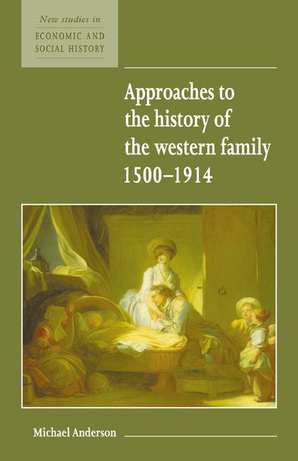 Vorderes Coverbild Approaches to the History of the Western Family 1500 1914