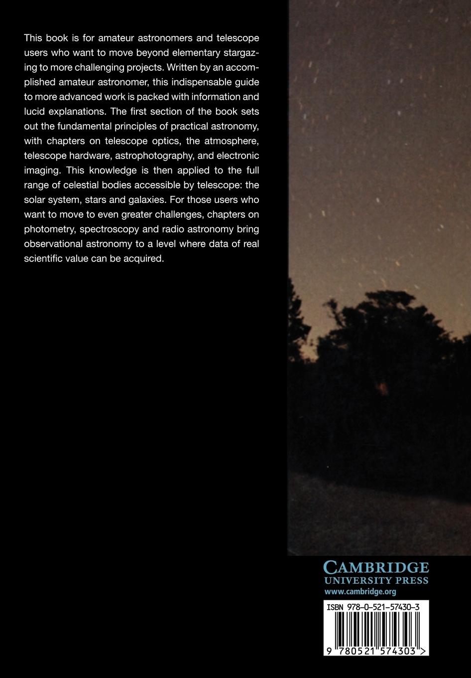 Rückseitencover Advanced Amateur Astronomy