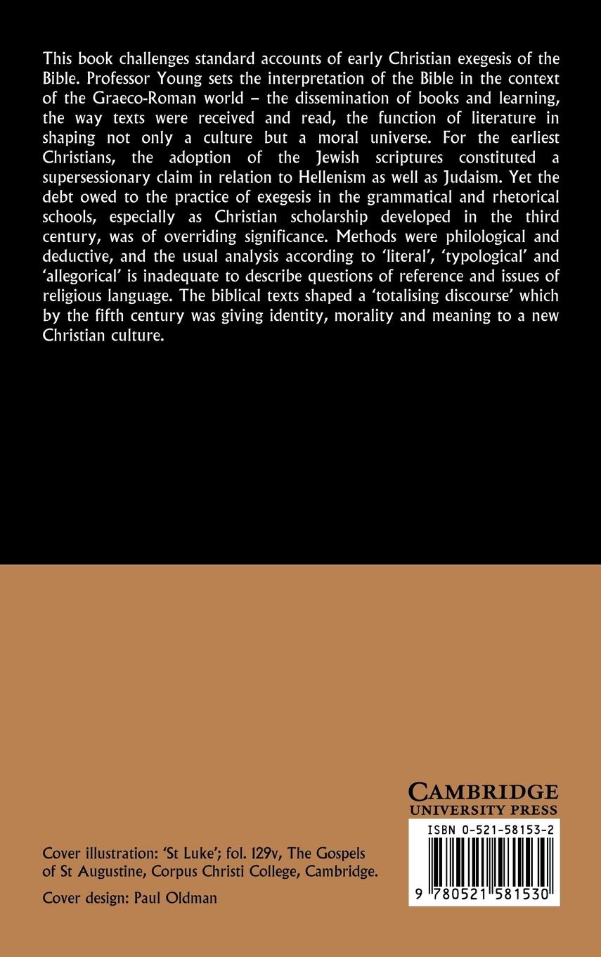 Rückseitencover Biblical Exegesis and the Formation of Christian Culture