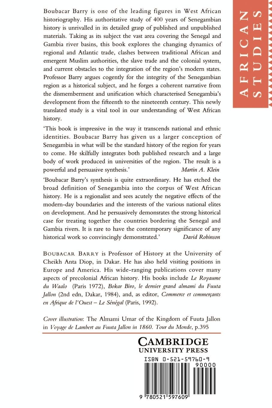 Rückseitencover Senegambia and the Atlantic Slave Trade