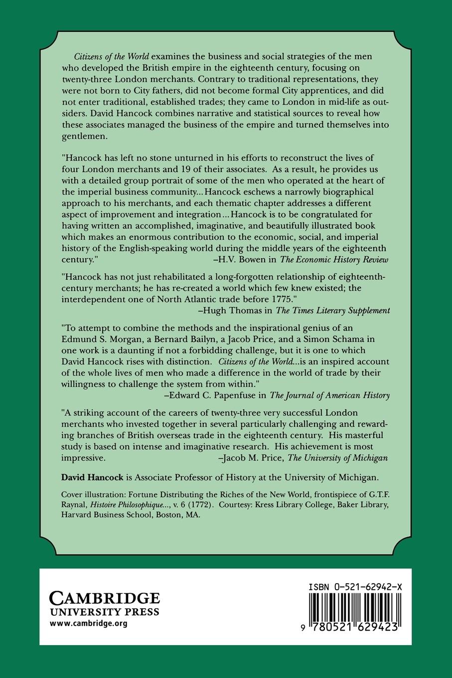 Rückseitencover Citizens of the World