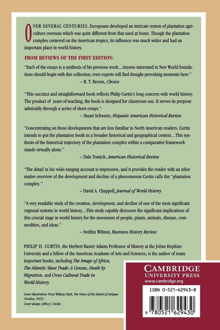 Rückseitencover The Rise and Fall of the Plantation Complex