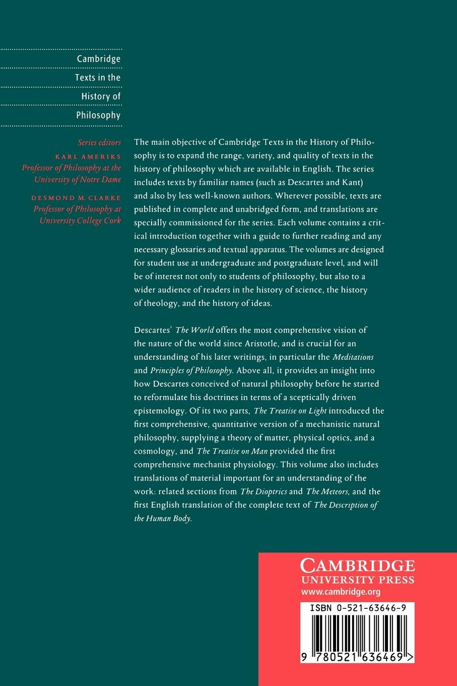 Rückseitencover Descartes