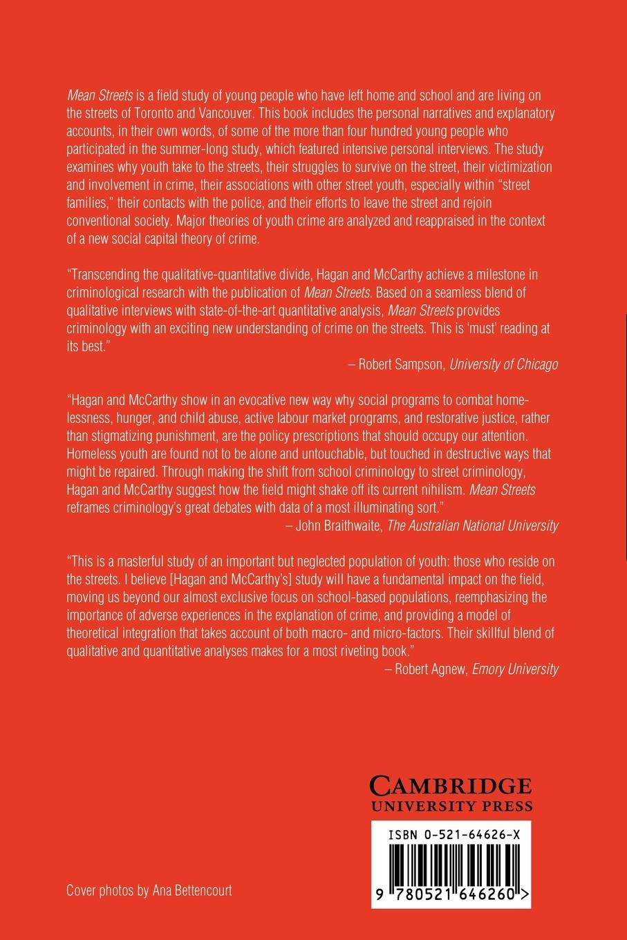 Rückseitencover Mean Streets