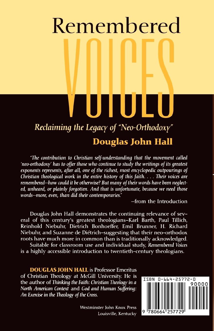 Rückseitencover Remembered Voices