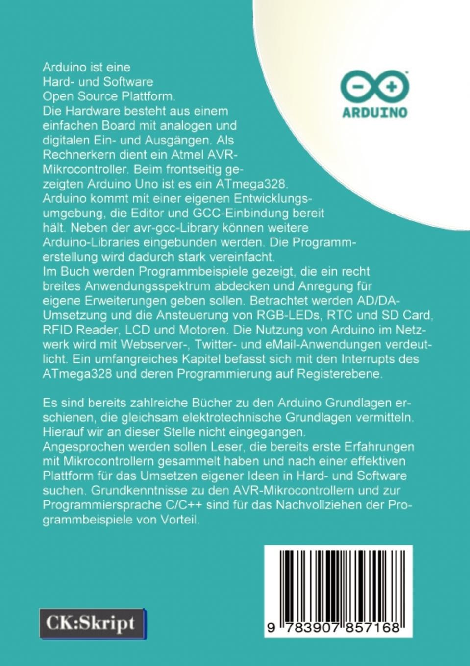 Rückseitencover Arduino