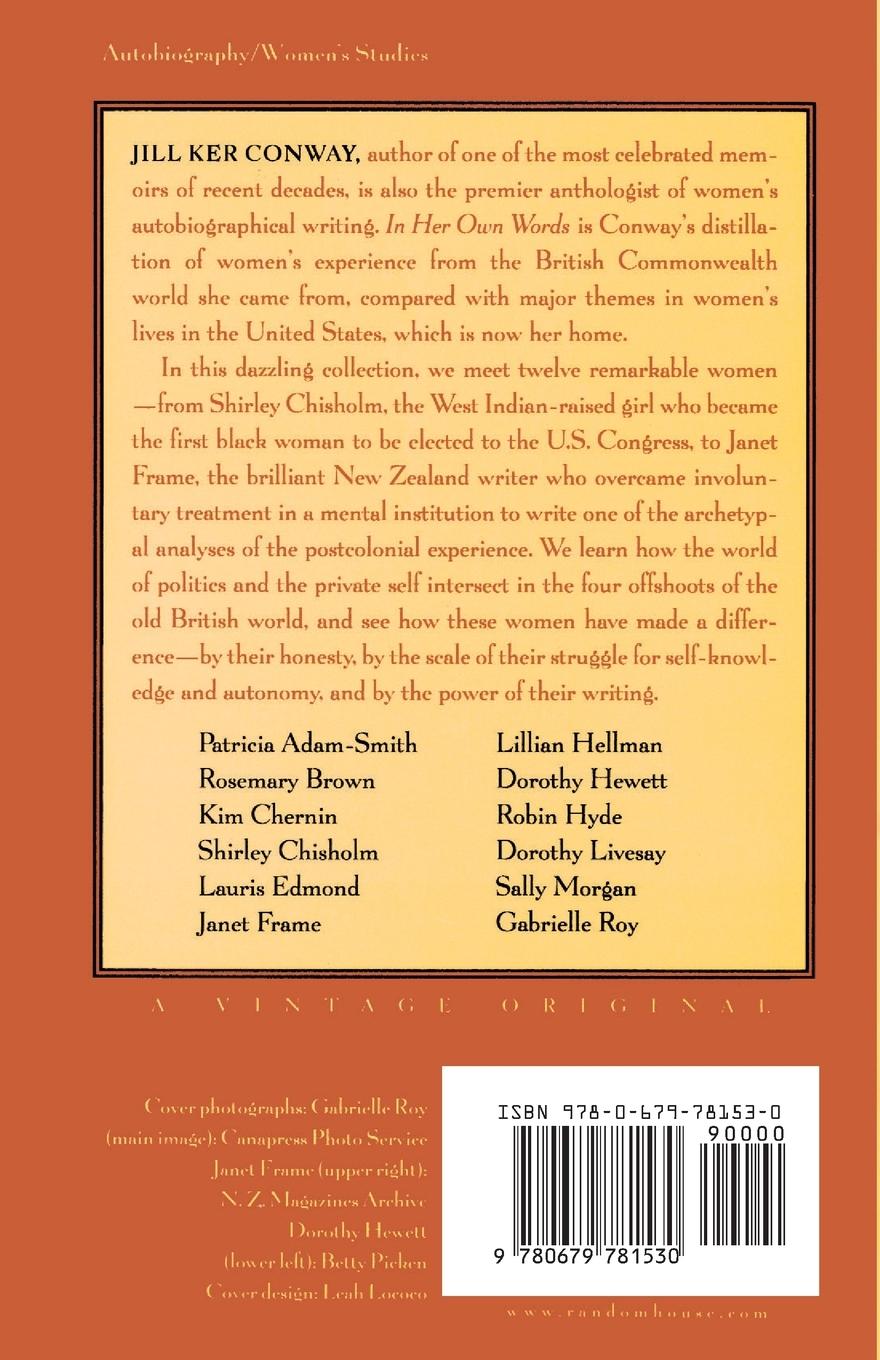 Rückseitencover In Her Own Words