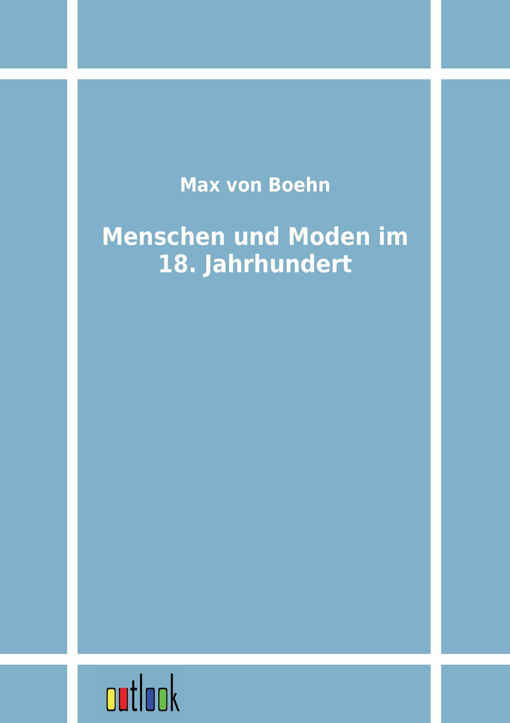 Vorderes Coverbild Menschen und Moden im 18. Jahrhundert