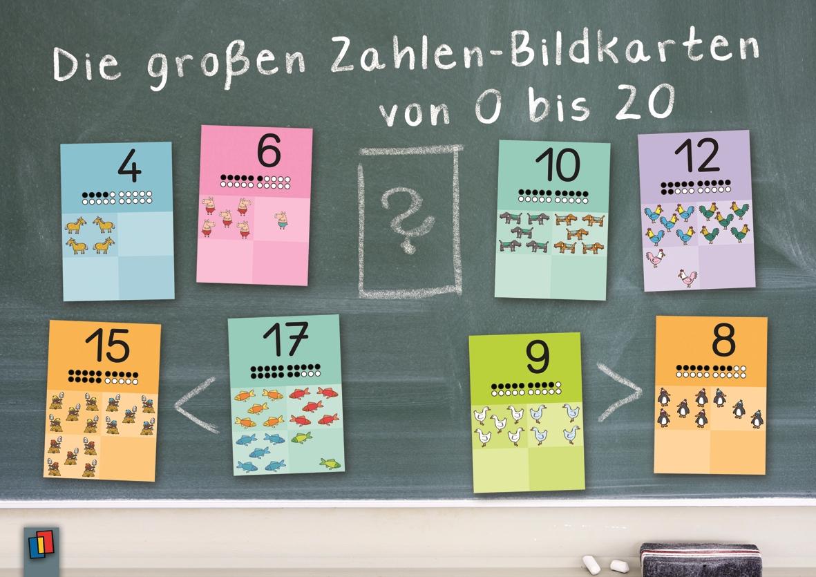 Vorderes Coverbild Die großen Zahlen-Bildkarten von 0 bis 20 für den Anfangsunterricht
