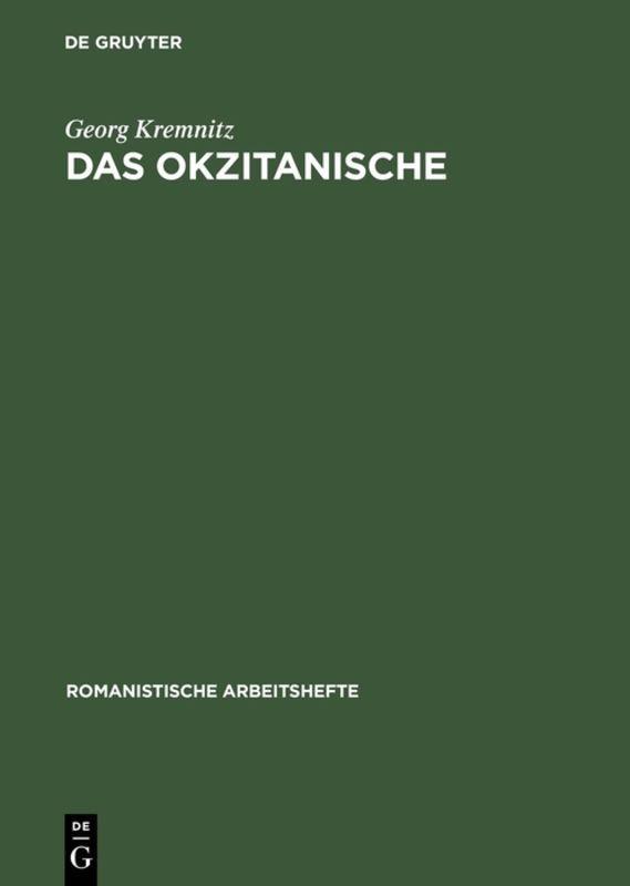 Vorderes Coverbild Das Okzitanische