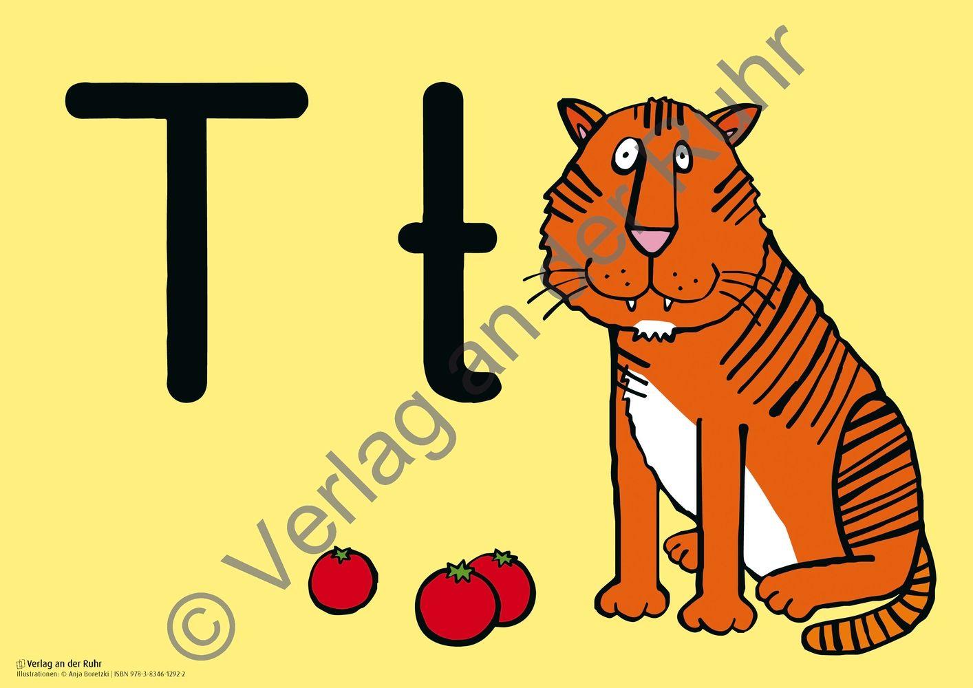 Beispielinhalt (Bild) 40 große Anlaut-Bildkarten für Kita und Grundschule