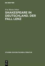 Vorderes Coverbild Shakespeare in Deutschland. Der Fall Lenz