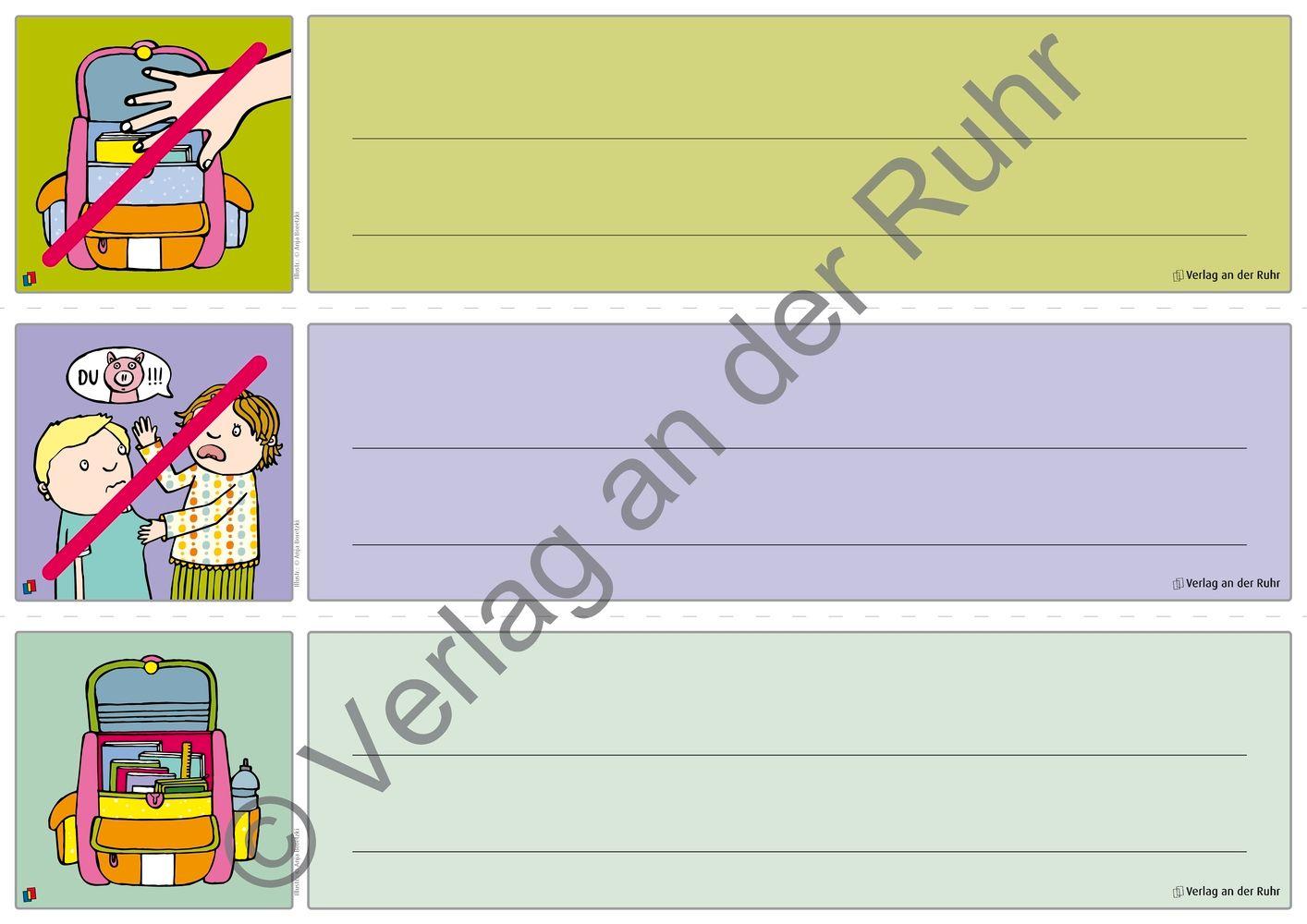 Beispielinhalt (Bild) Unsere Klassenregeln
