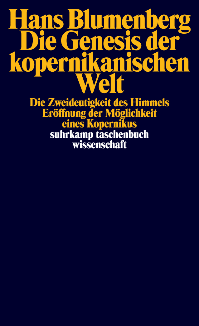 Vorderes Coverbild Die Genesis der kopernikanischen Welt