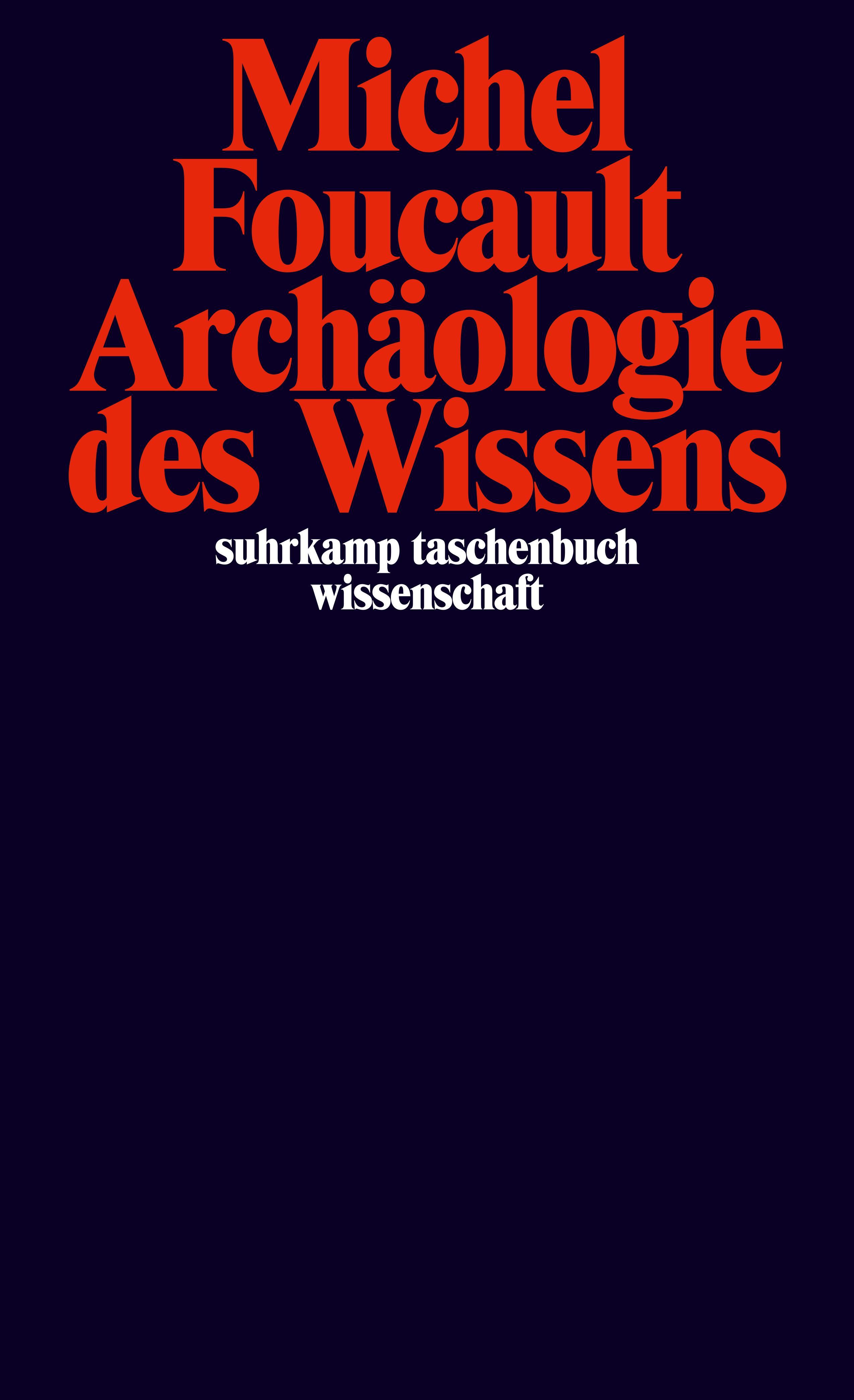Vorderes Coverbild Archäologie des Wissens