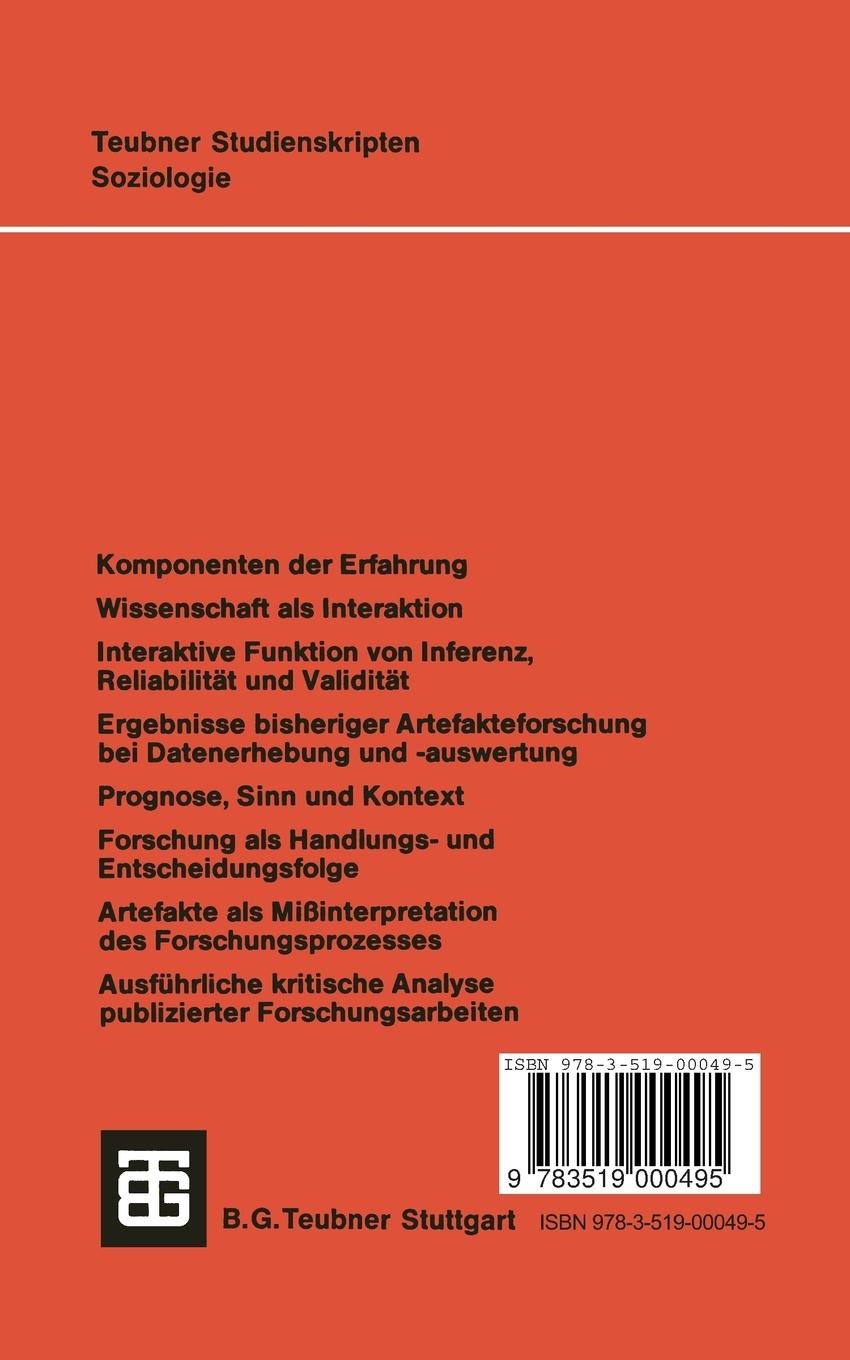 Rückseitencover Methodenkritik empirischer Sozialforschung
