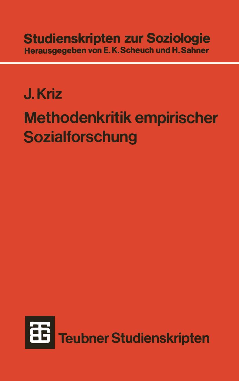 Vorderes Coverbild Methodenkritik empirischer Sozialforschung