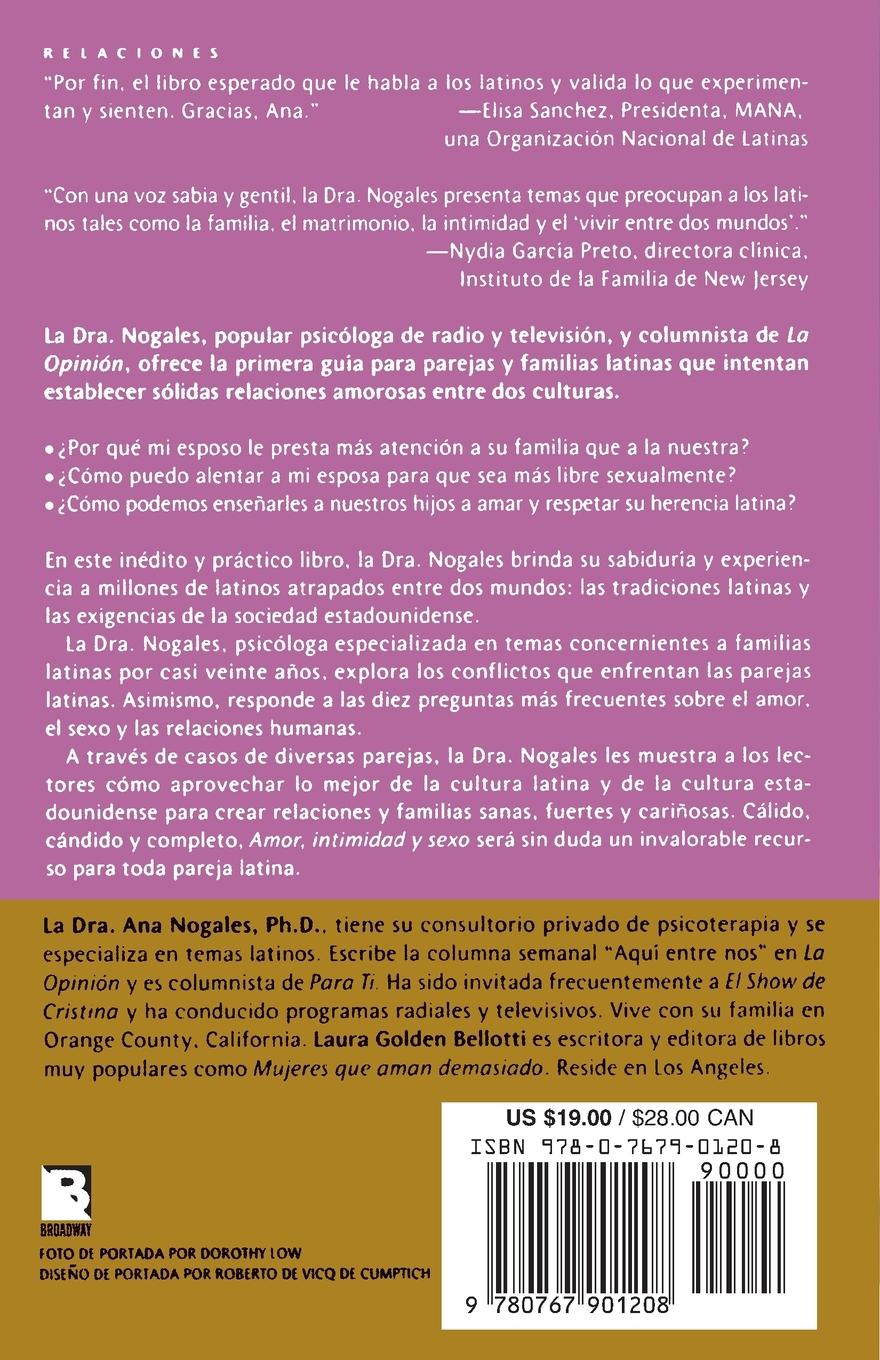 Rückseitencover Amor, Intimidad y Sexo