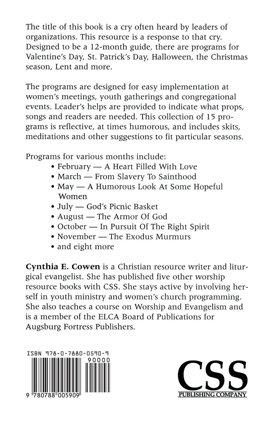 Rückseitencover Who--Me? Do a Program?