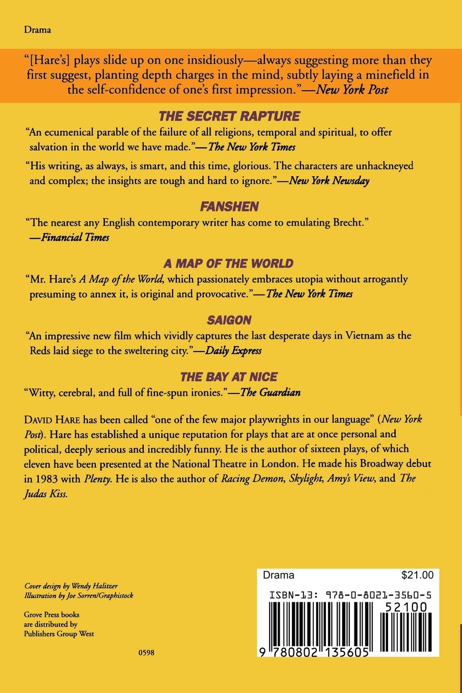 Rückseitencover The Secret Rapture and Other Plays