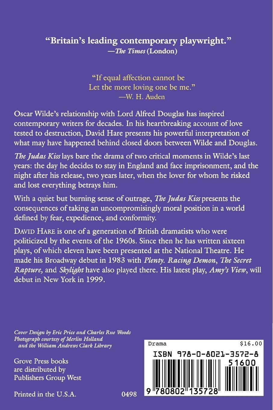 Rückseitencover The Judas Kiss