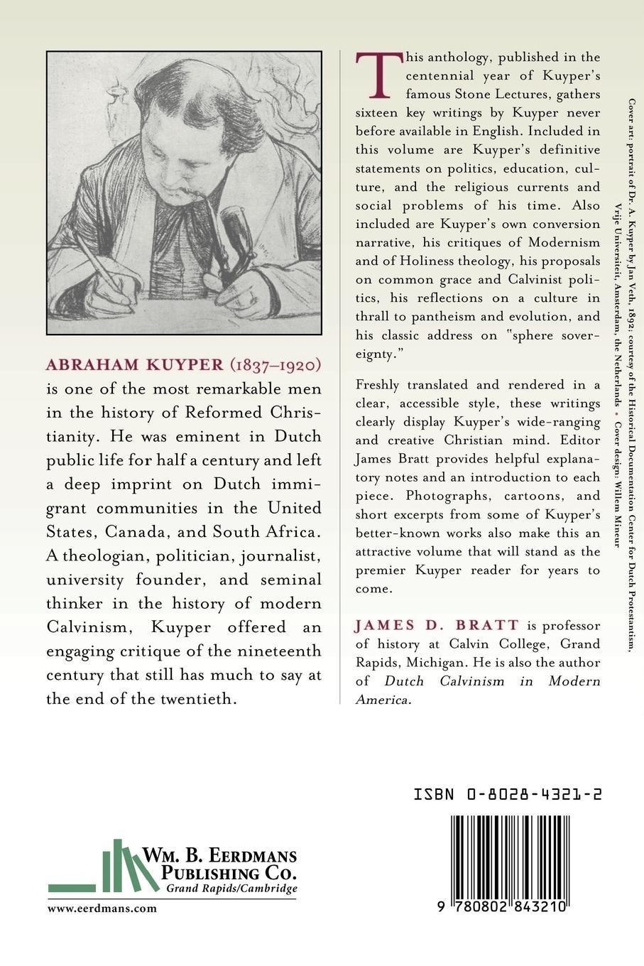 Rückseitencover Abraham Kuyper
