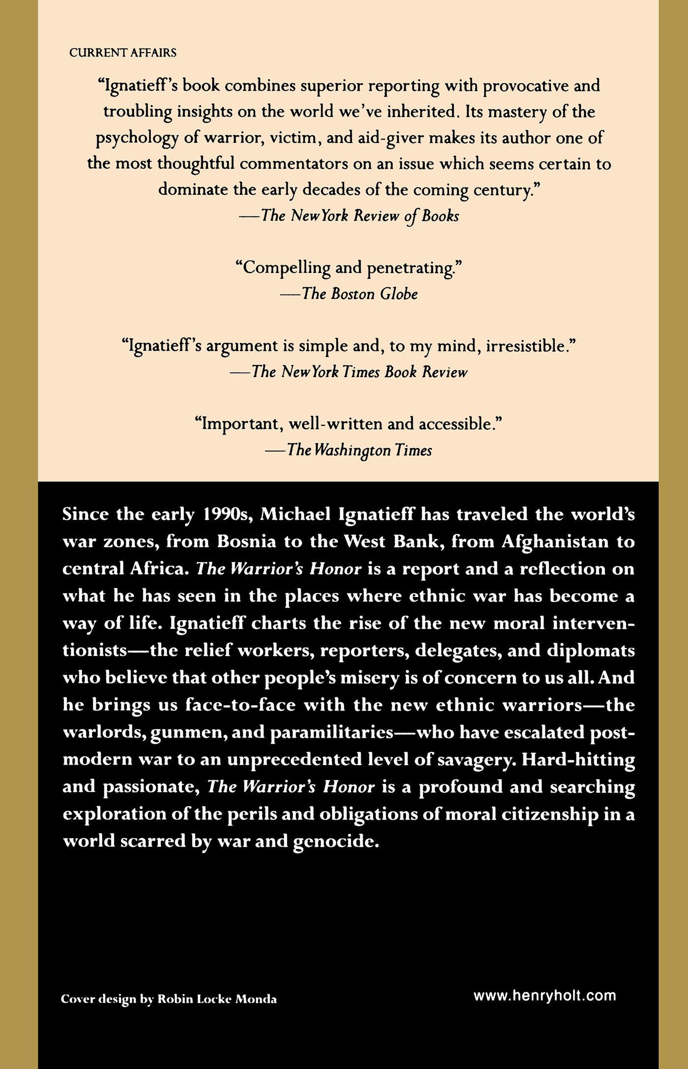 Rückseitencover The Warrior's Honor