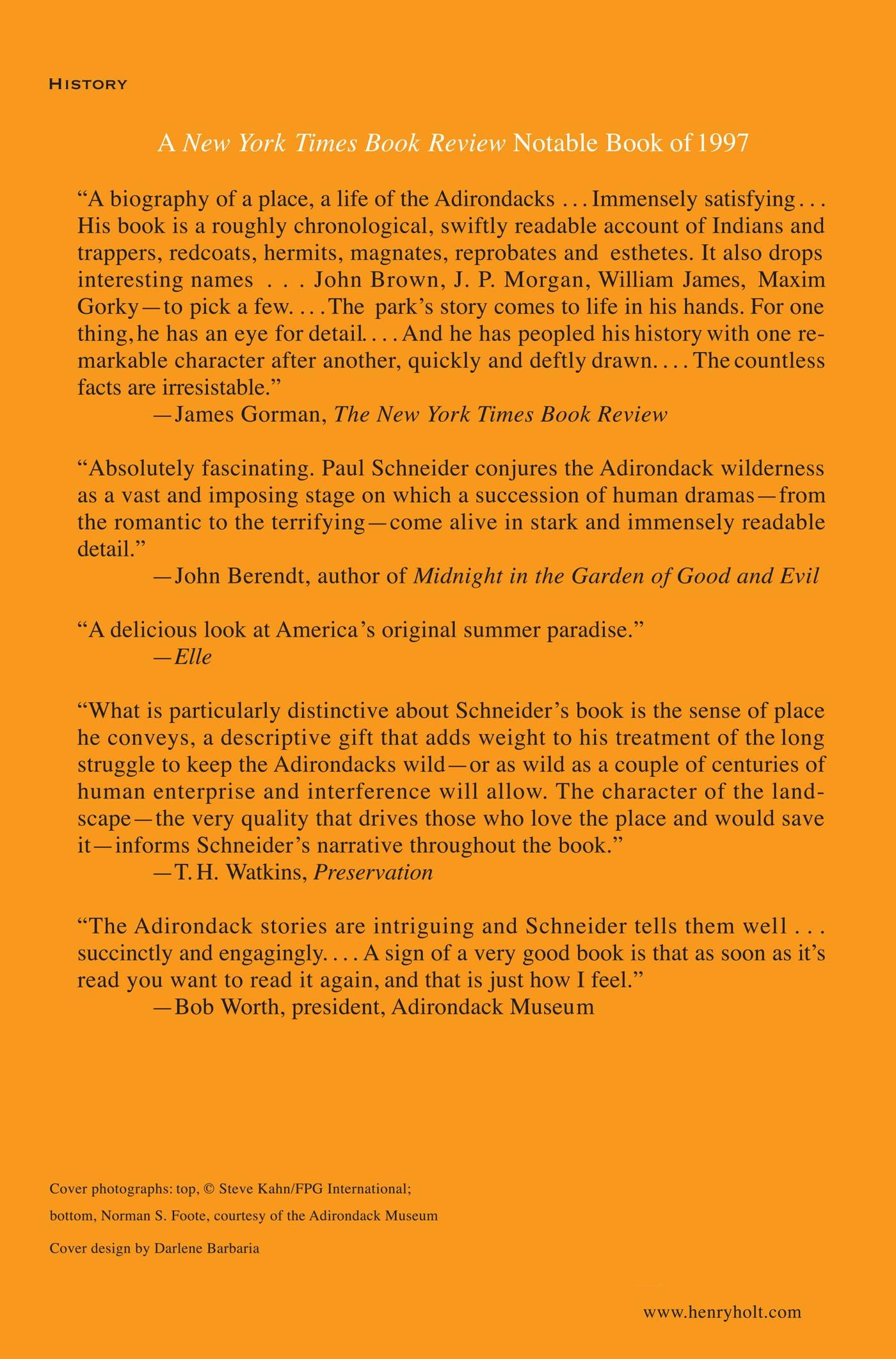 Rückseitencover The Adirondacks