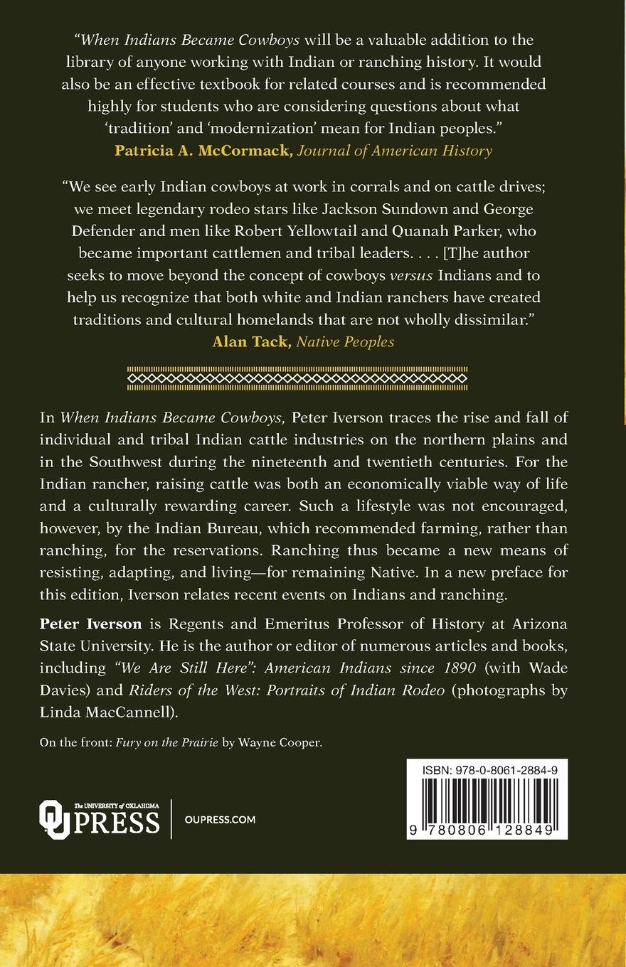 Rückseitencover When Indians Became Cowboys