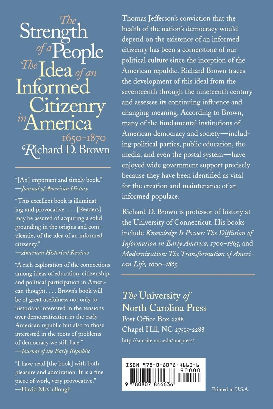 Rückseitencover The Strength of a People