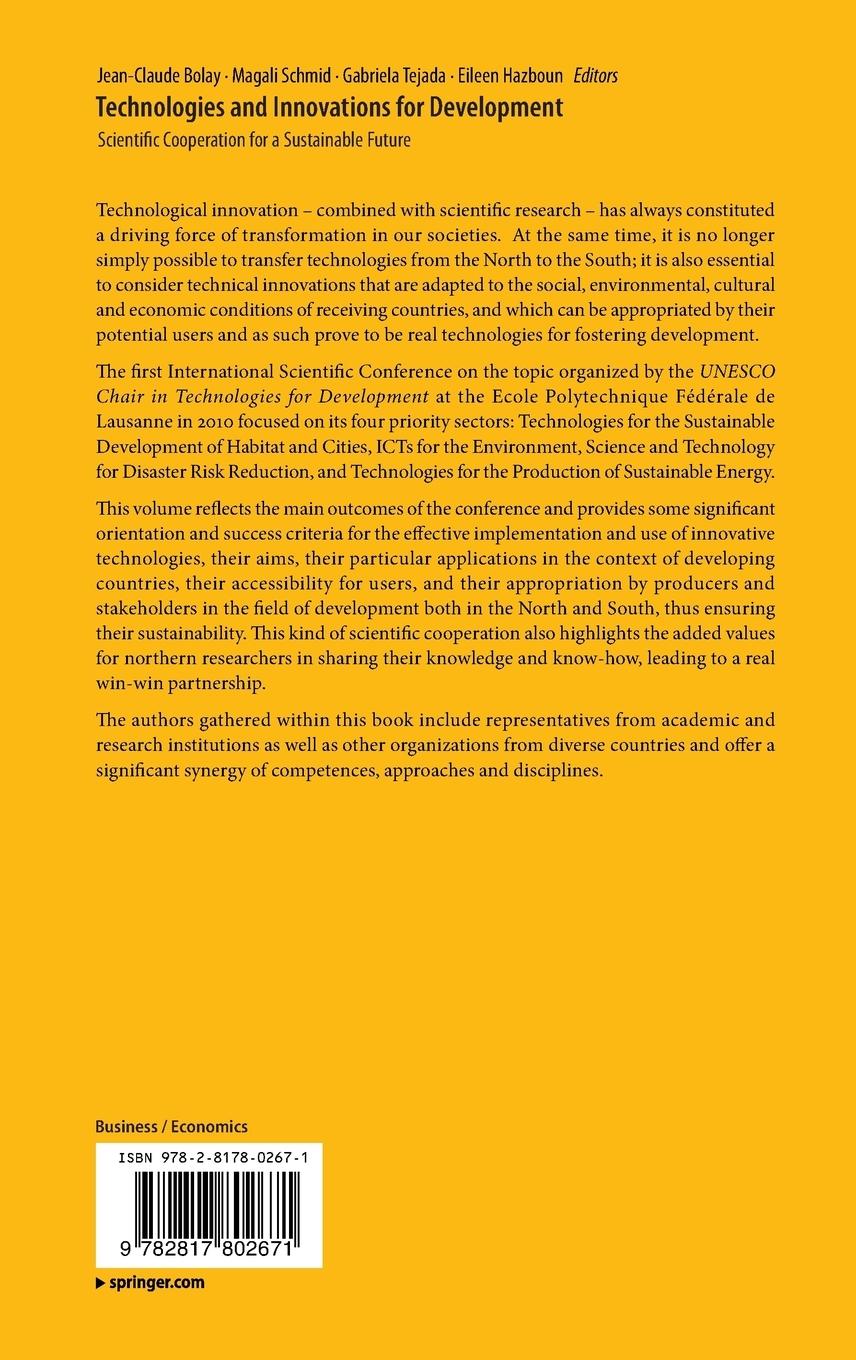 Rückseitencover Technologies and Innovations for Development