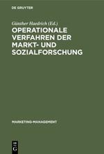Vorderes Coverbild Operationale Verfahren der Markt- und Sozialforschung