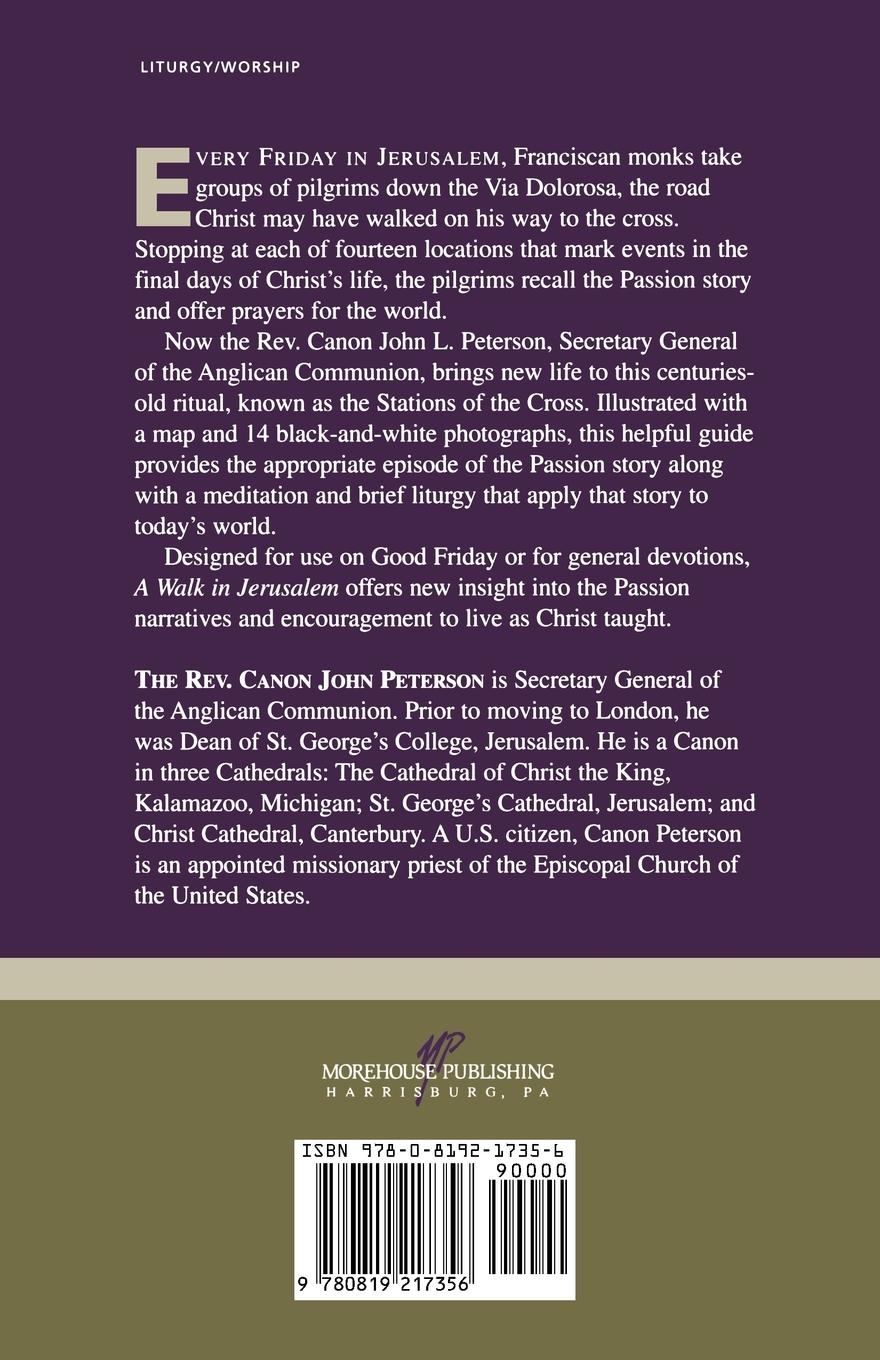 Rückseitencover A Walk in Jerusalem