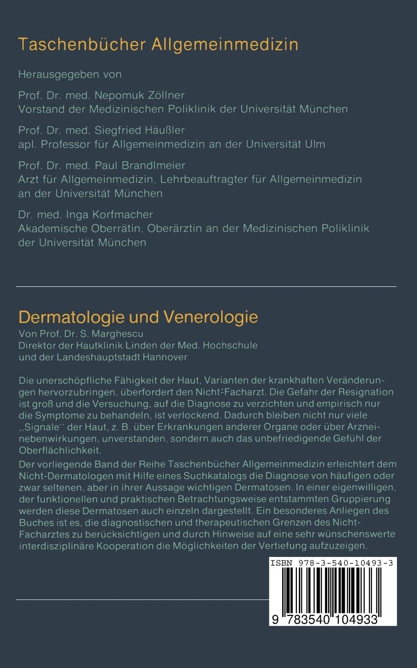 Rückseitencover Dermatologie und Venerologie