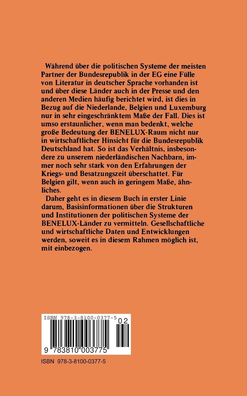 Rückseitencover Belgien Niederlande Luxemburg